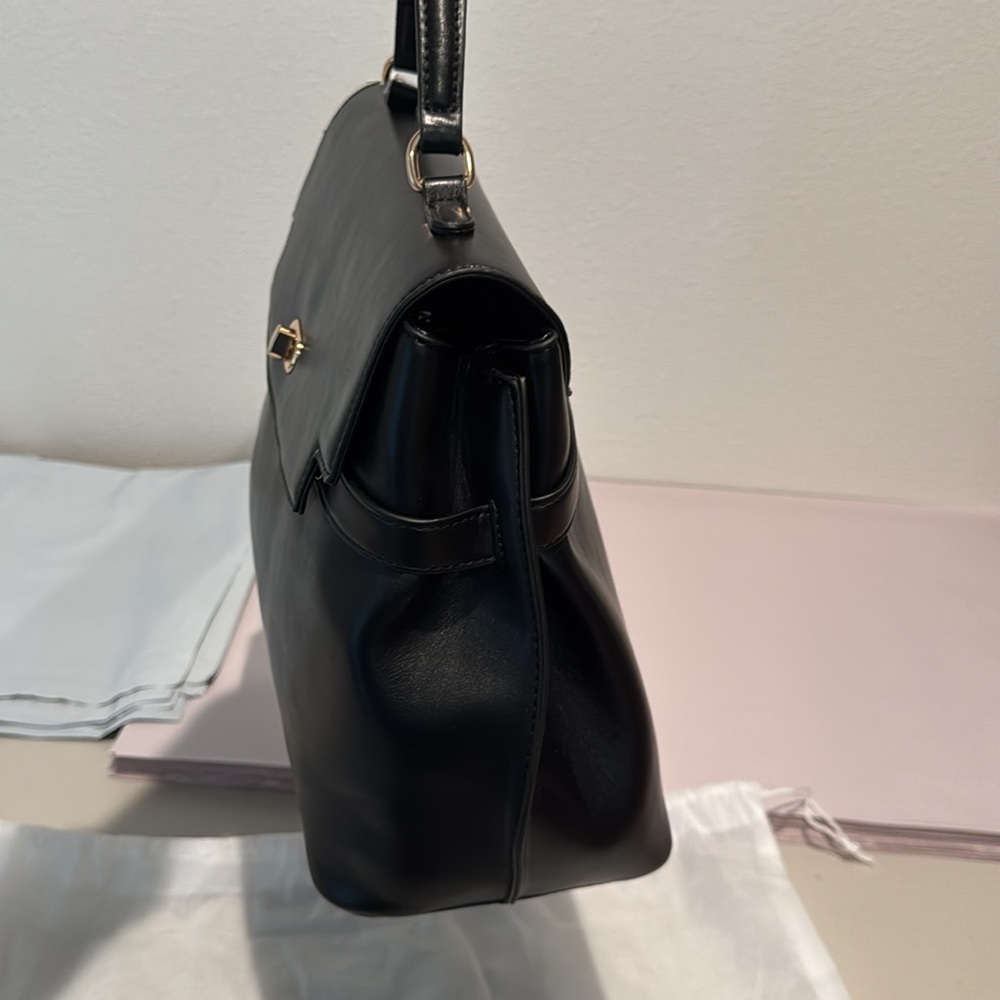 Cavalli Class Large Black Leather Handbag - Picture 5 of 8